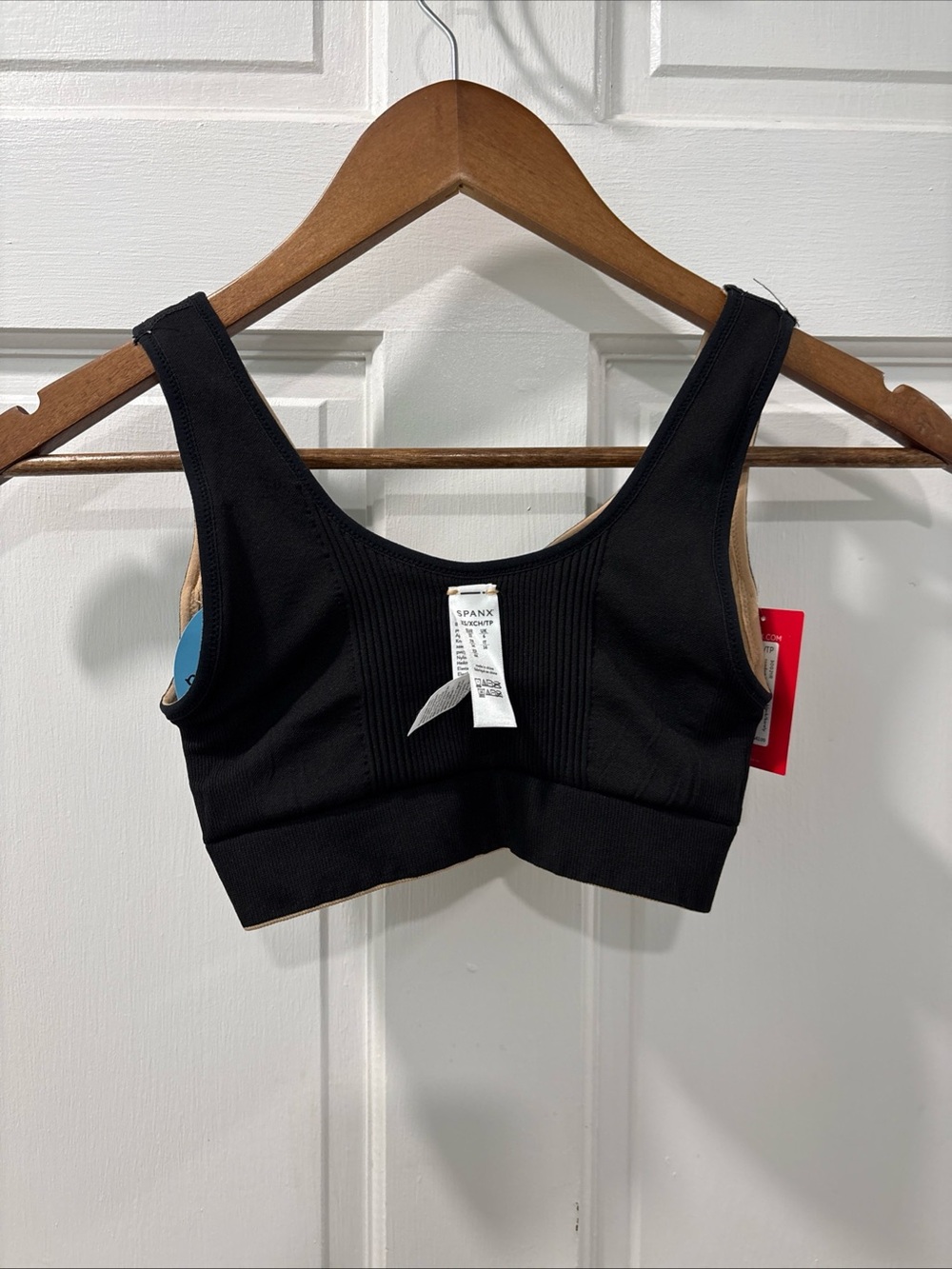 Spanx Women’s Breast Of Both Worlds Reversible Comfort Bra XS Beige/Black NWT - Picture 8 of 8
